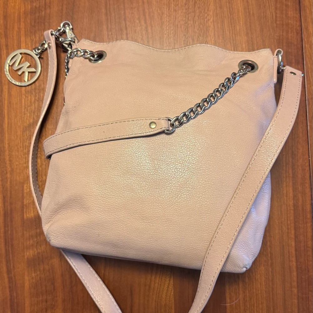 Michael Kors Blush Leather Shoulder Bag